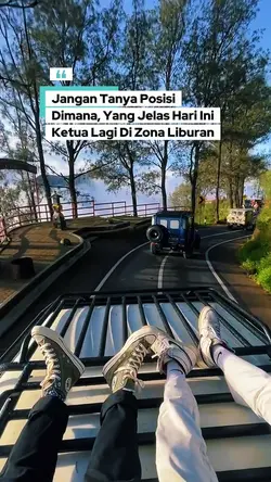 lagi di zona liburan