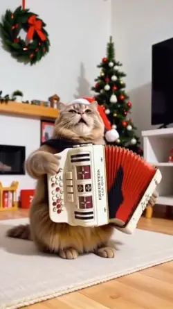 Christmas cat 