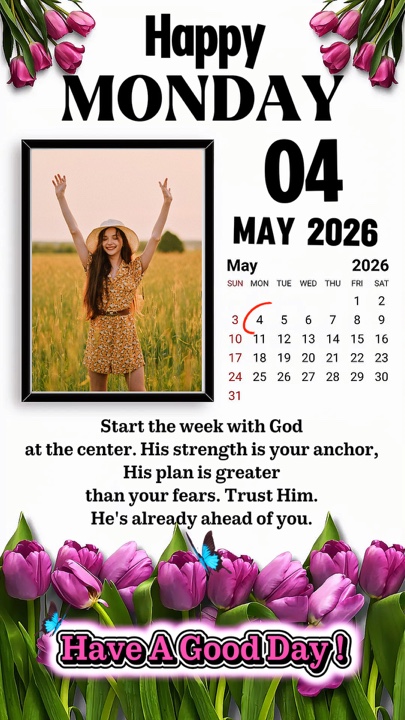 Monday 4 May 2026