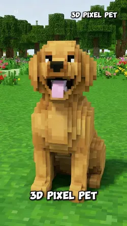 3D pixel pet