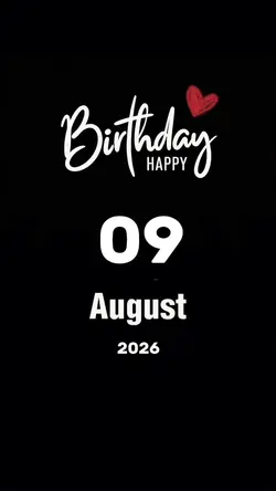 Hbd 09 August 2026