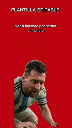 Messi llorando 