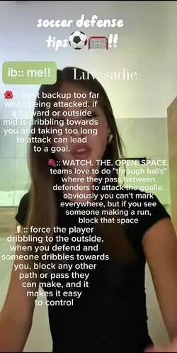 soccer defense tips!