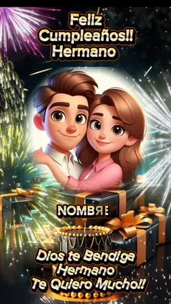 Hermano feliz Cumple