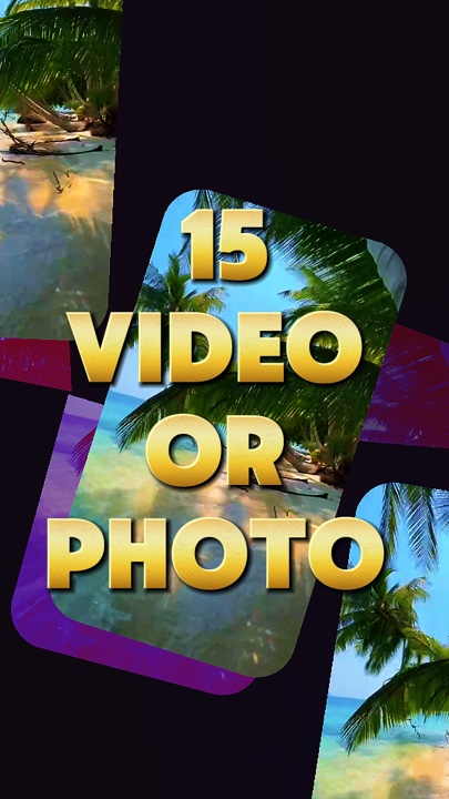 15 video veya fotoğraf 