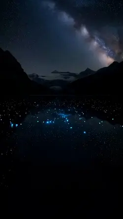 Circle glitter river