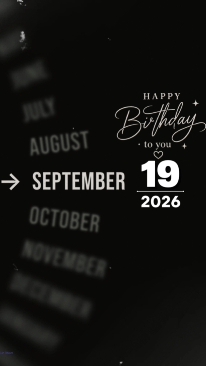 Brthdy 19th Sptmber 