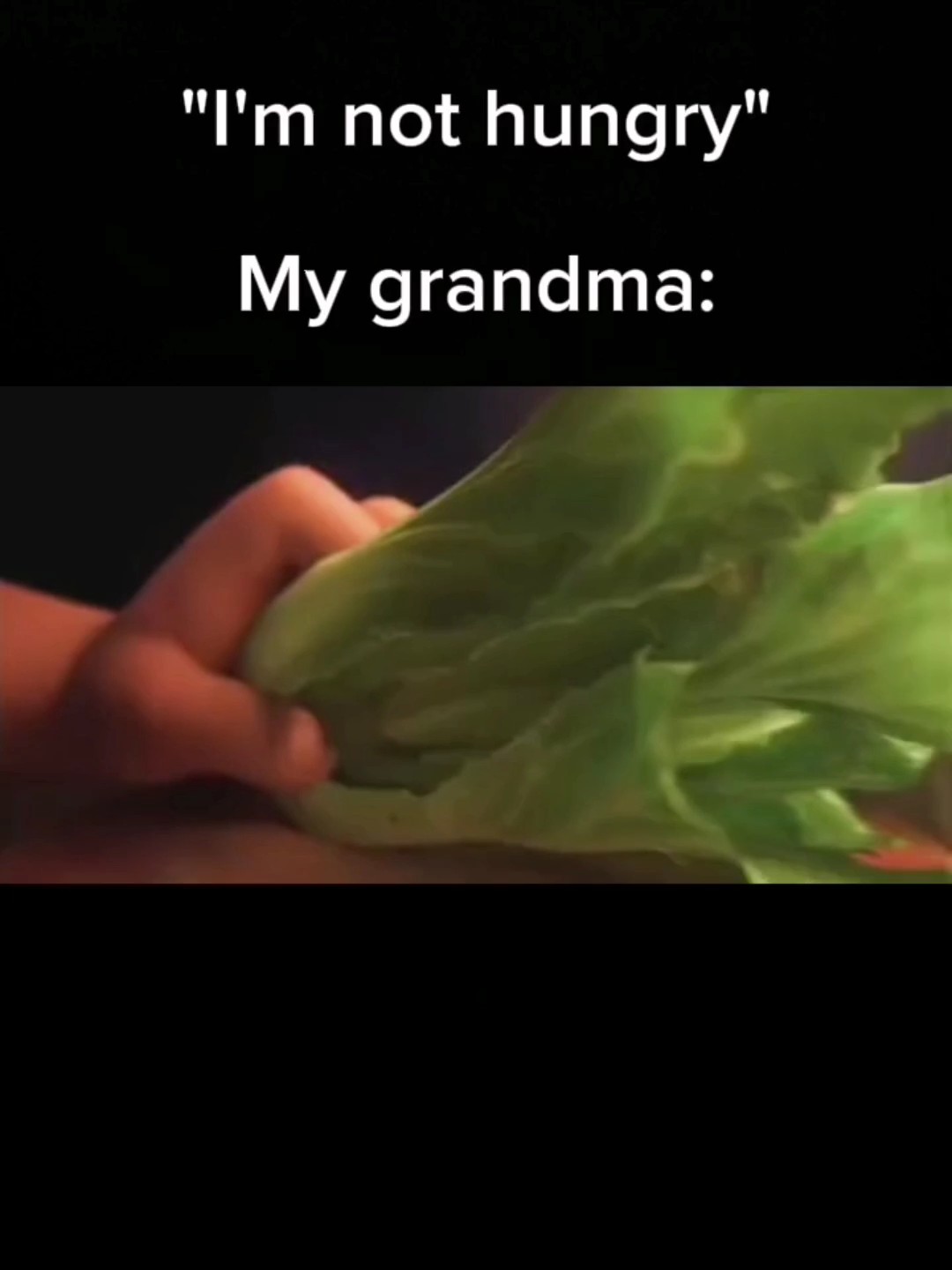 "I'm not hungry"