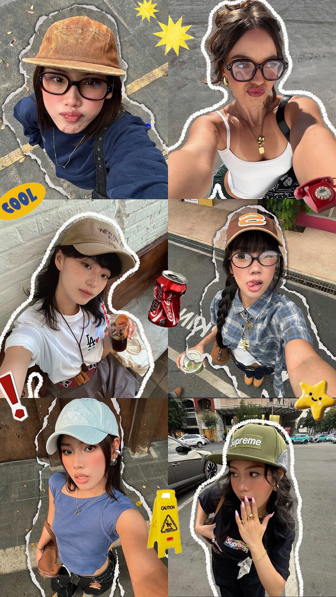 grid selfie