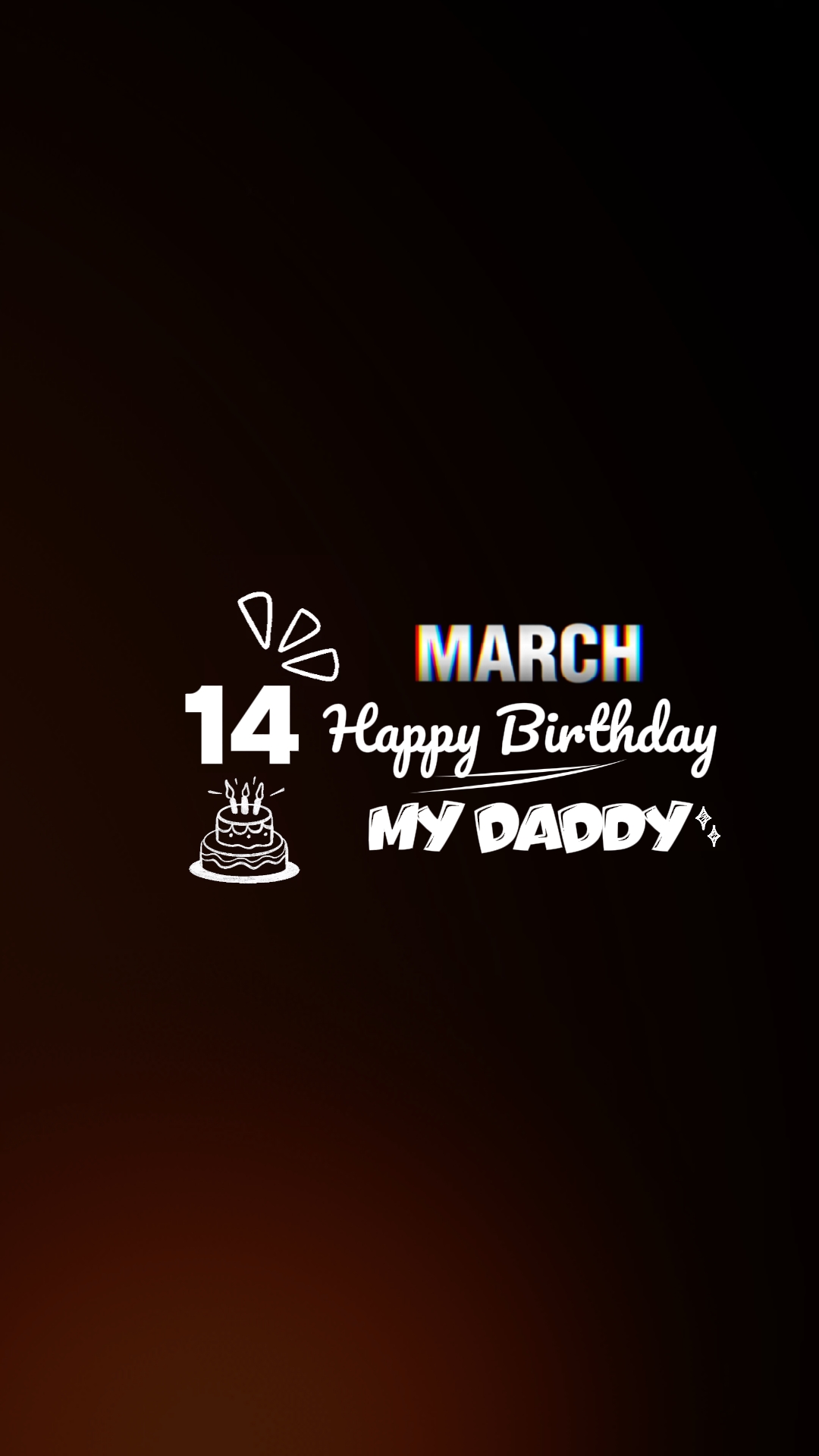 Hbd 14. März, Daddy