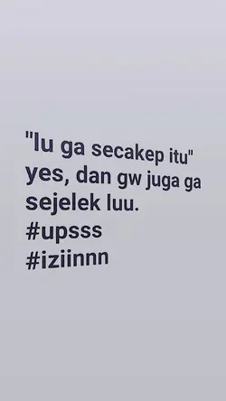 lu ga secakep itu