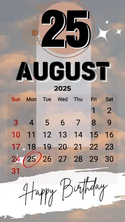 Hbd 25 August 2025
