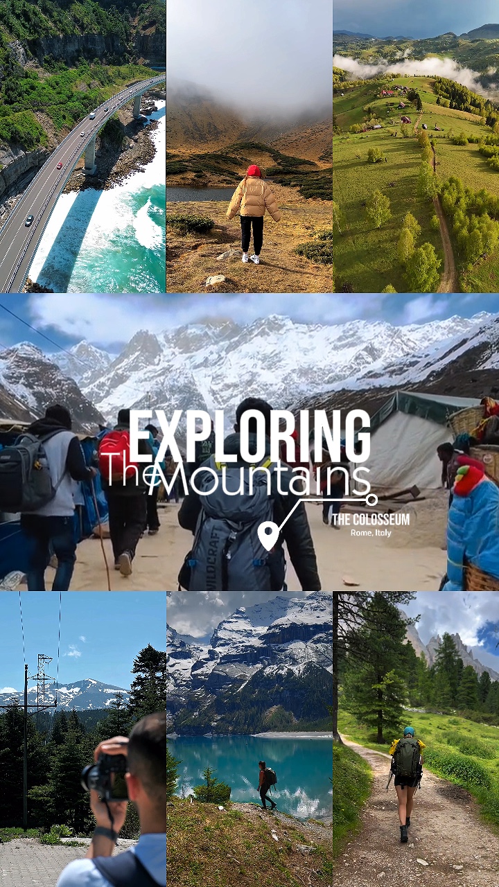 Explorando montanhas