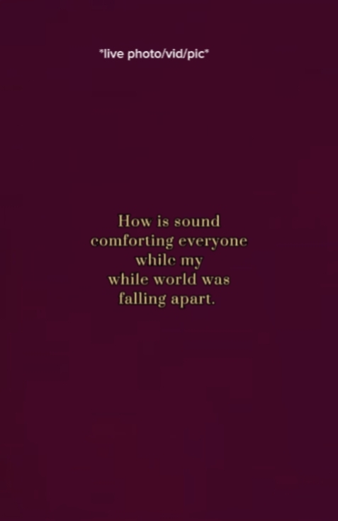 comforting everyone