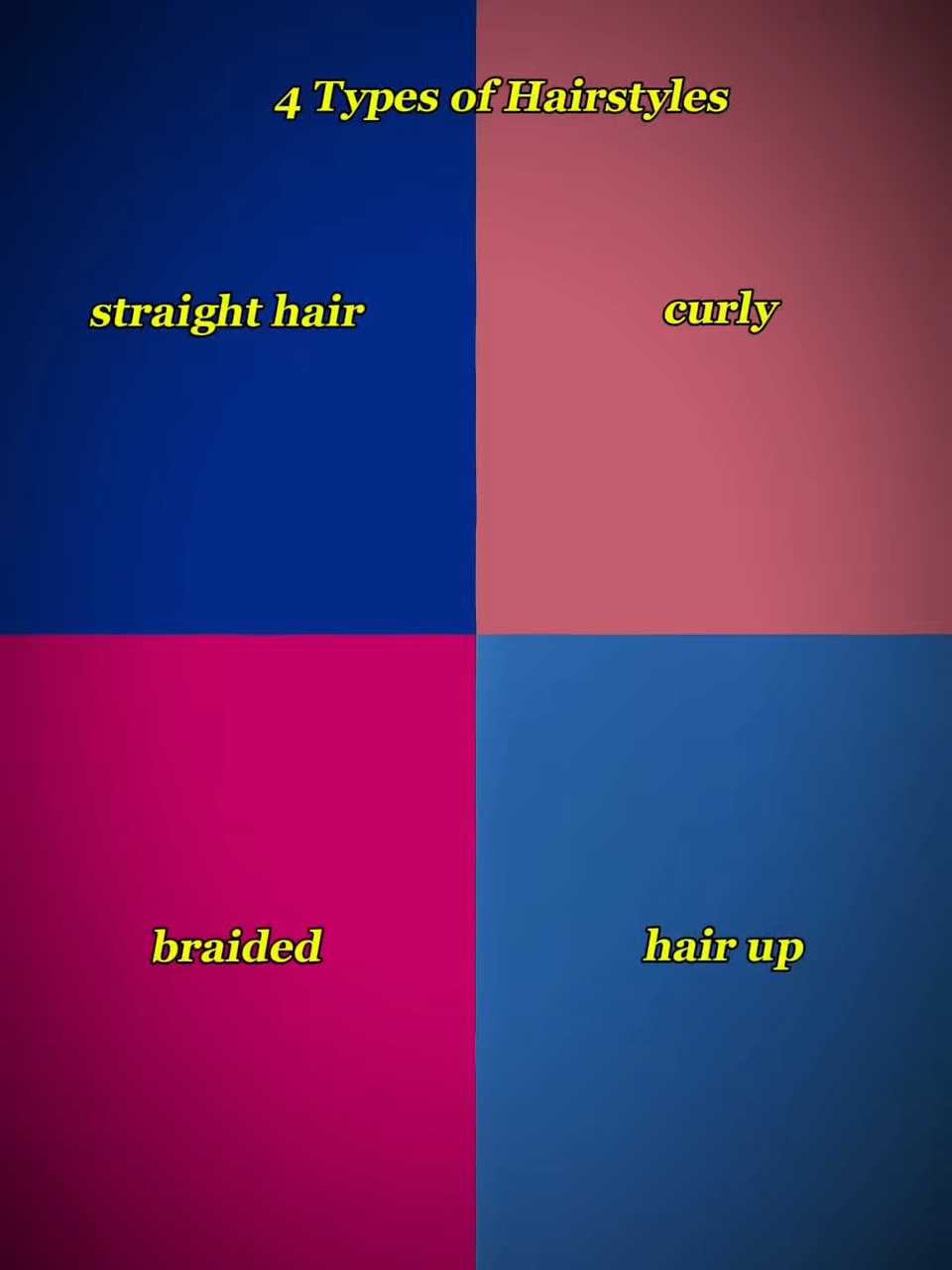 4 types de coiffure