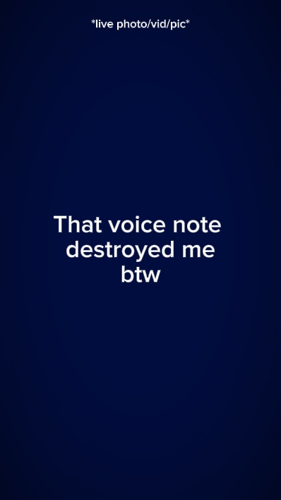 that voice note