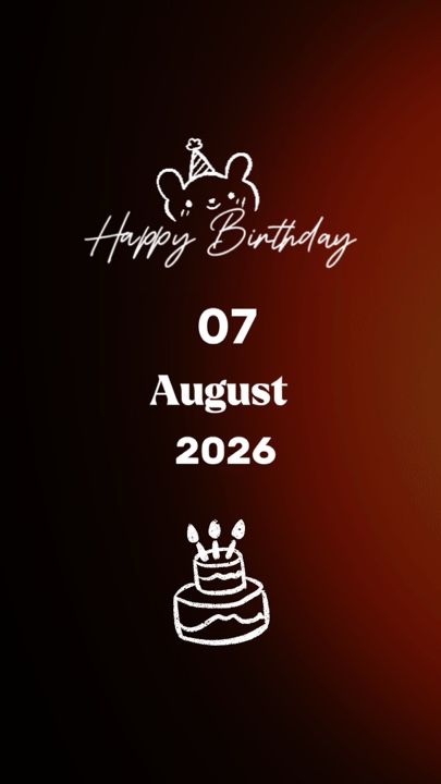 HBD PUTRI 7 AGUSTUS