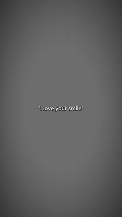 J'aime ton sourire