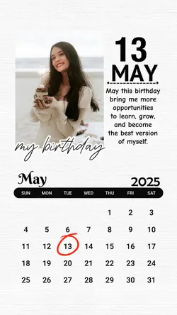 13 MAY HBD TO ME
