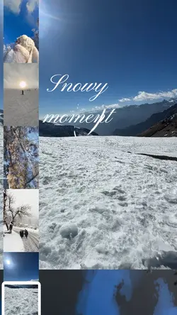 Snowy moment
