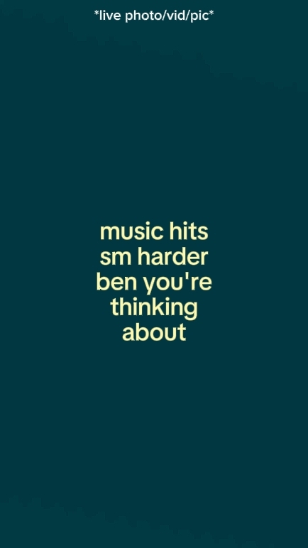 music hits harder