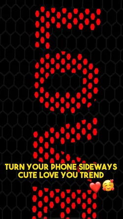 Turn phone sideways❤️