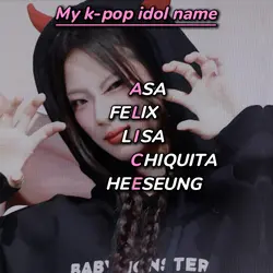 My k-pop idol name:3