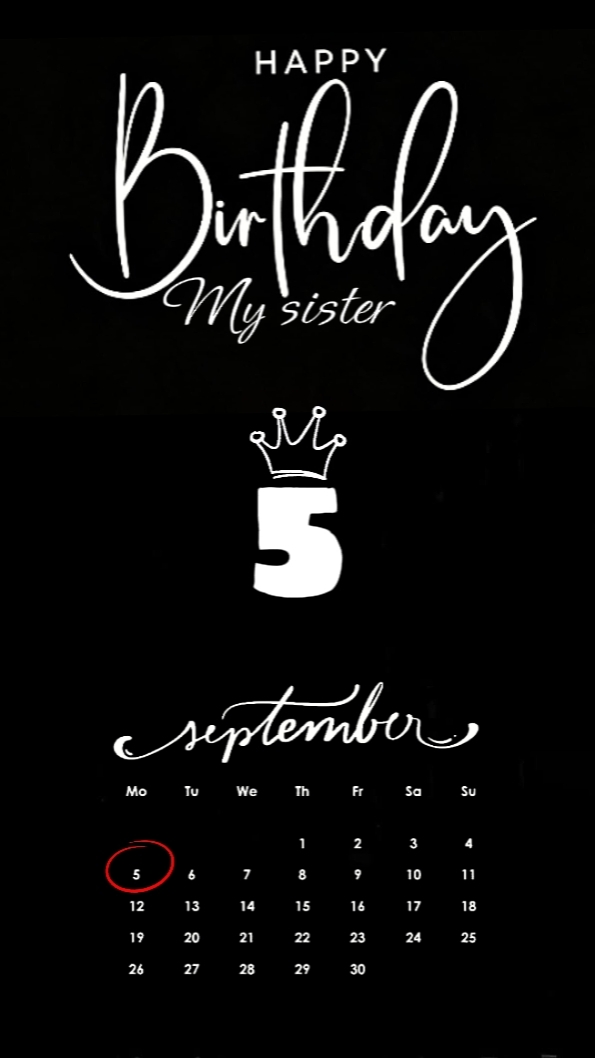 B'day Calendar 5 sep
