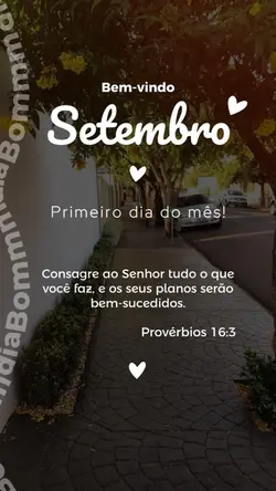 Bem vindo Setembro