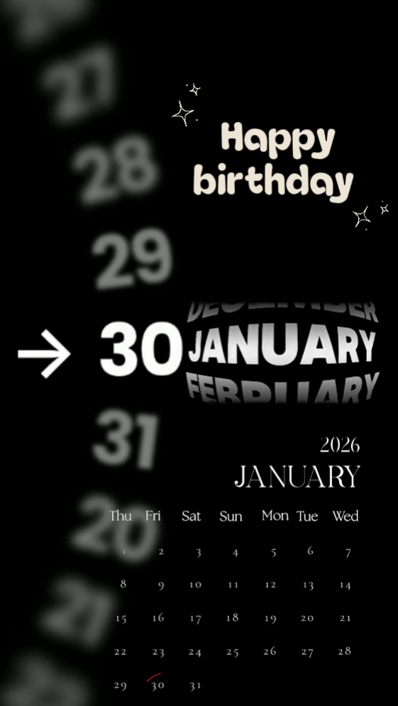 CUMPLEAÑOS 30 DE ENERO 