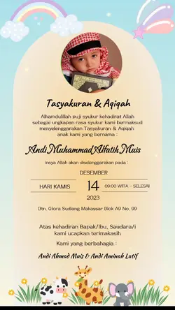 Undangan Aqiqah