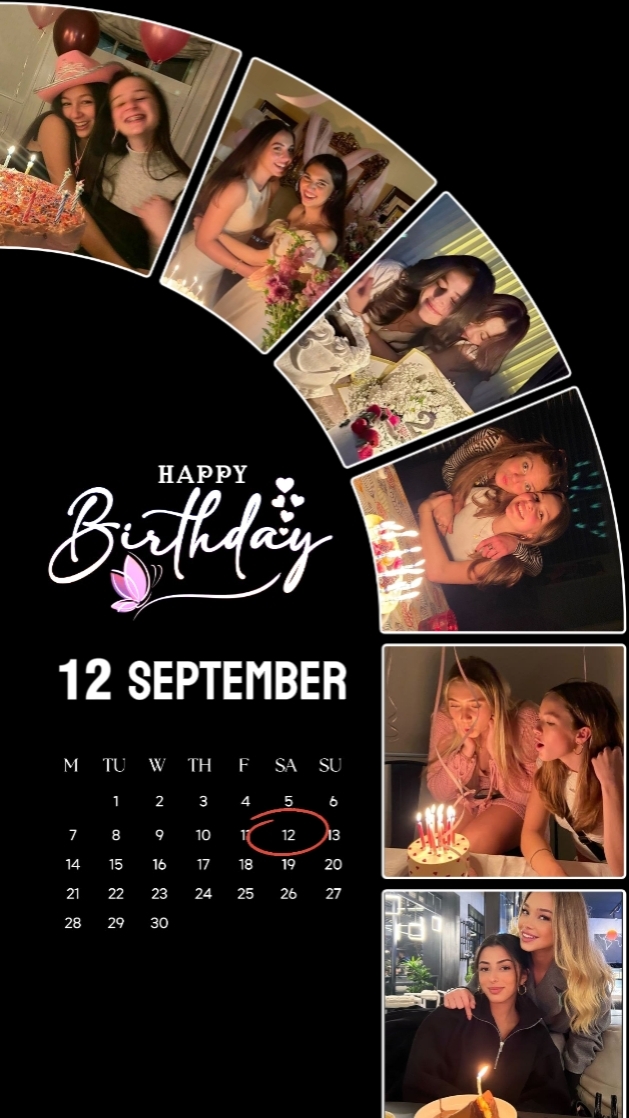 Birthday 12 Sept 