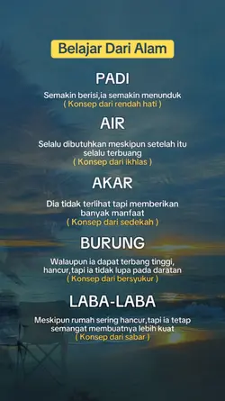 Belajar Dari Alam