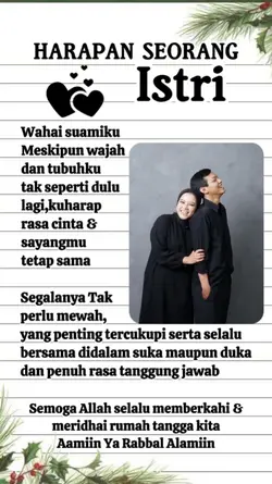 harapan seorang istr