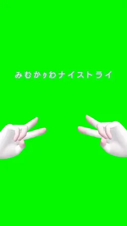 みむかｩわナイストライ＿手素材