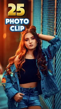 25 photo clips