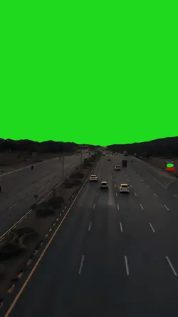 highway greenscreen