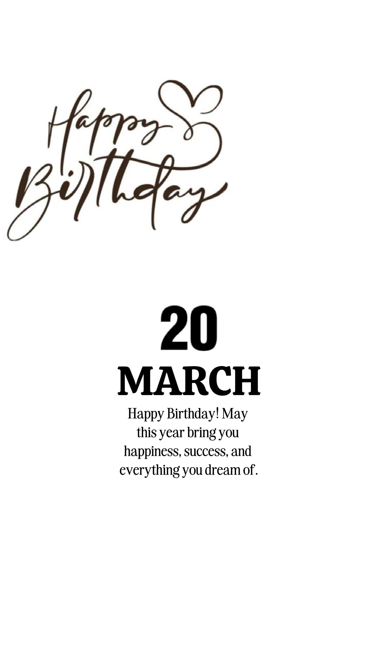 HBD 20 MARCH