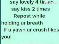 DOES UR CRUSH LIKE U