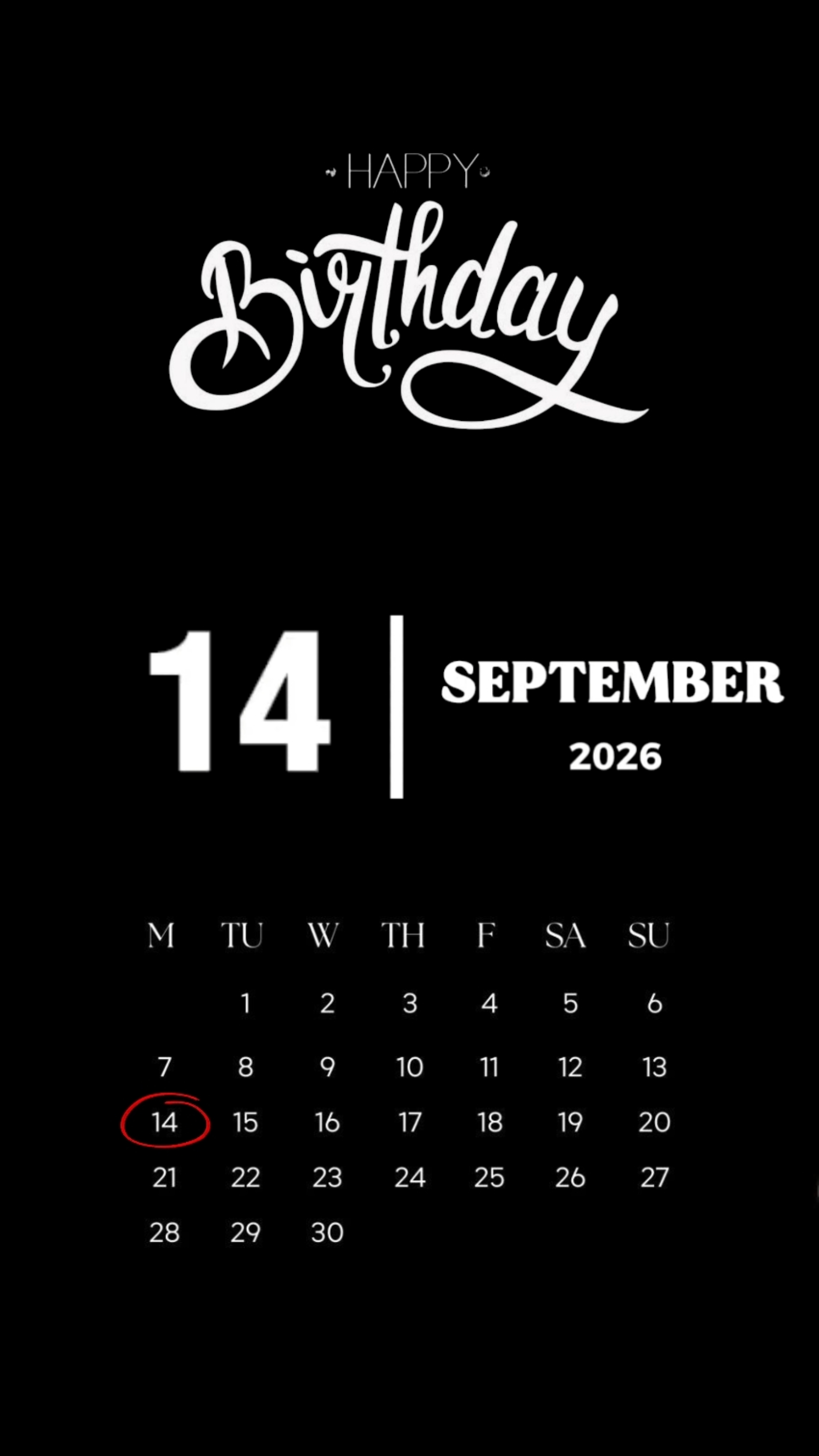 HBD 14 SEPTEMBER 