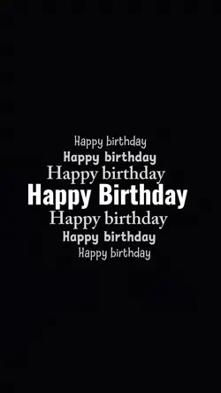 Happy Birthday 