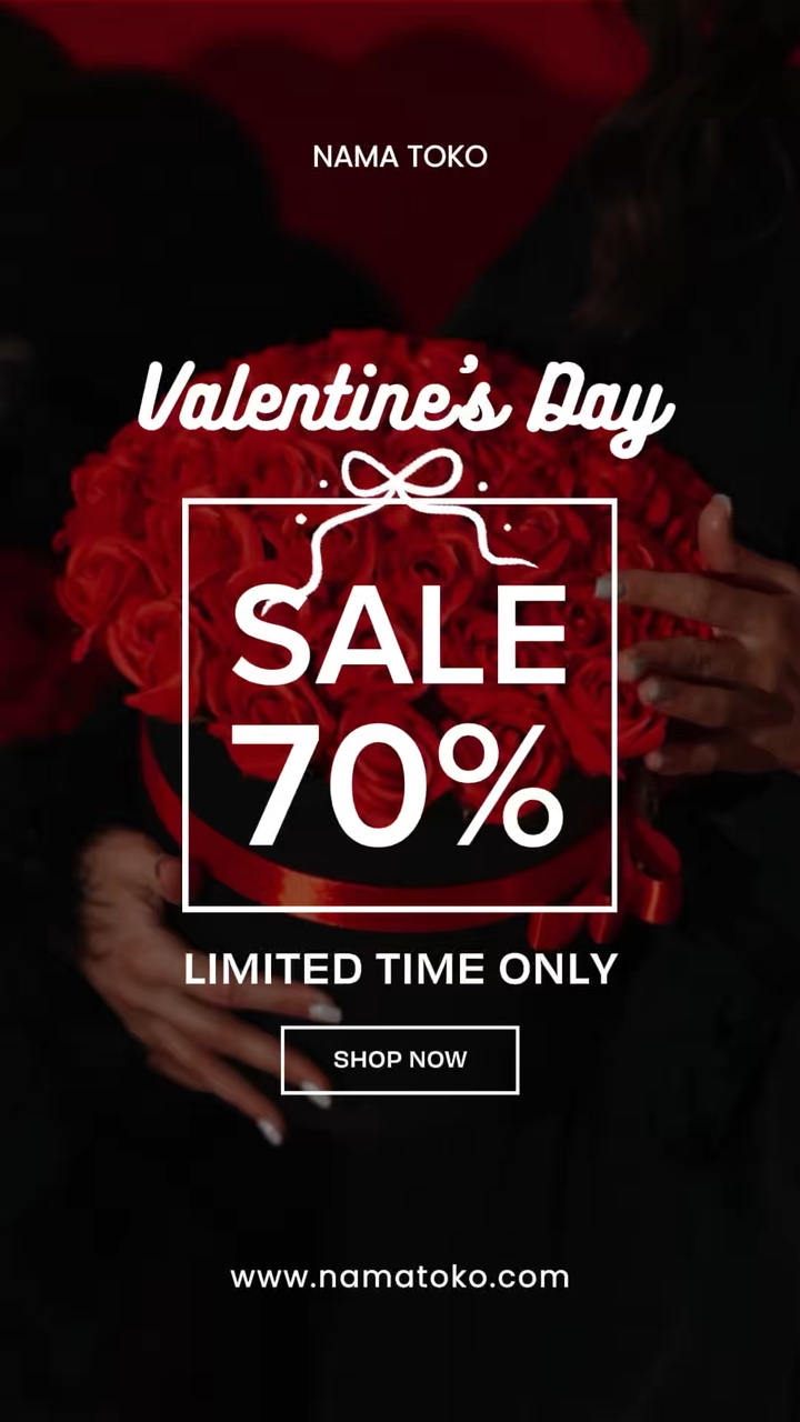 Venta promocional de San Valentín