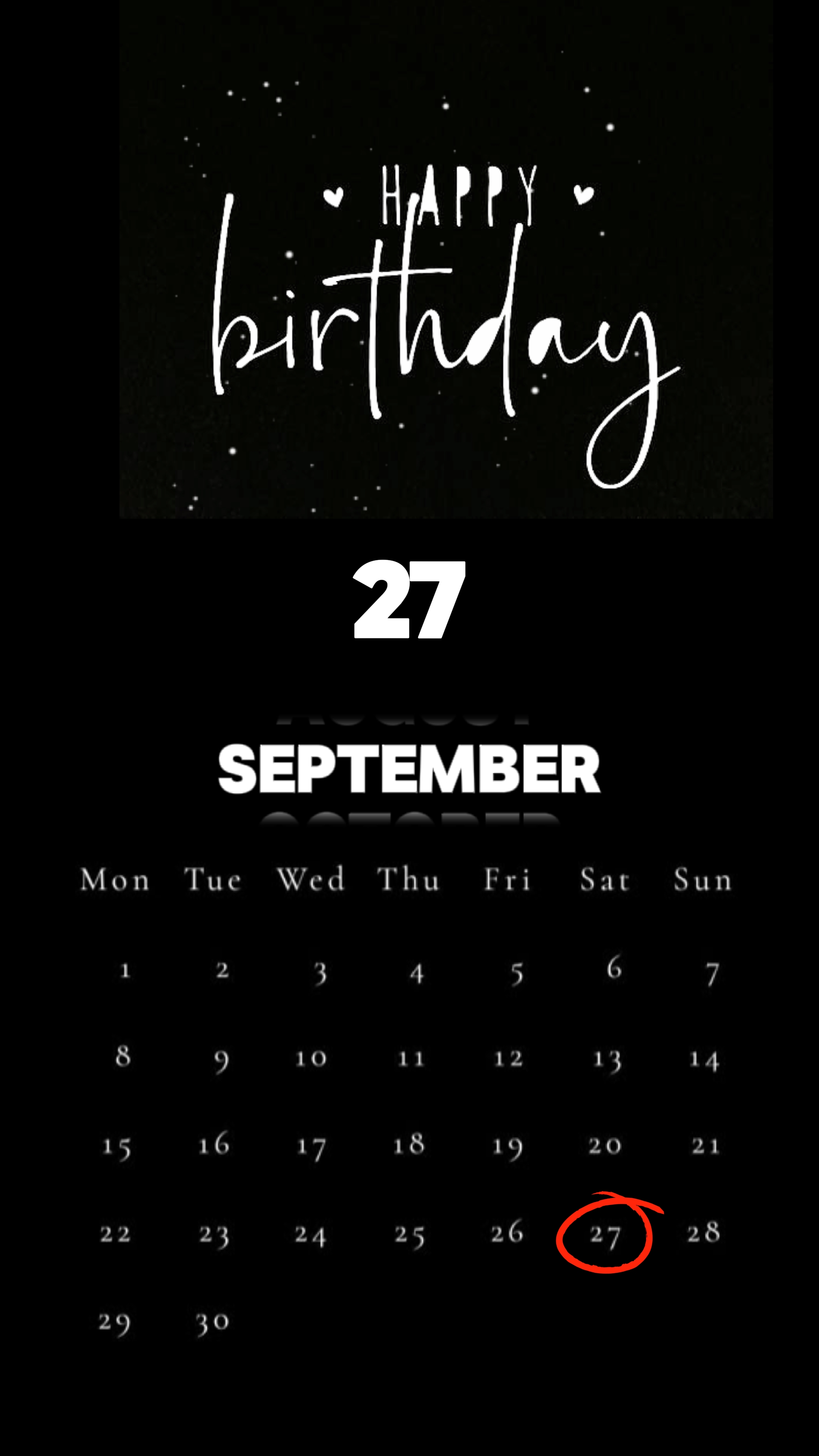 HBD 27 September