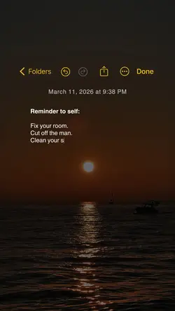 My Iphone notes 📝 