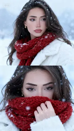 Winter photo collage