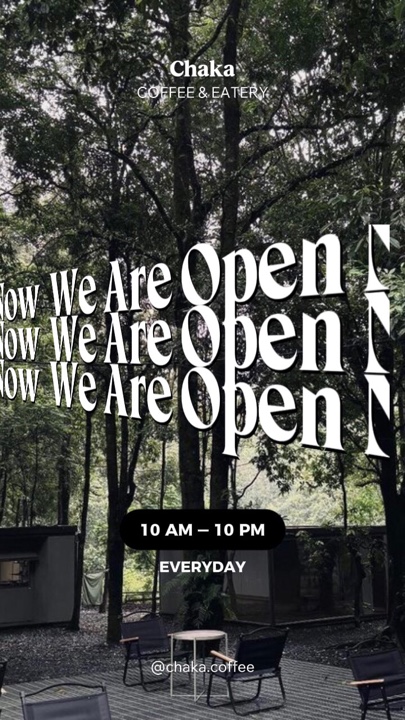 We Are Open Now