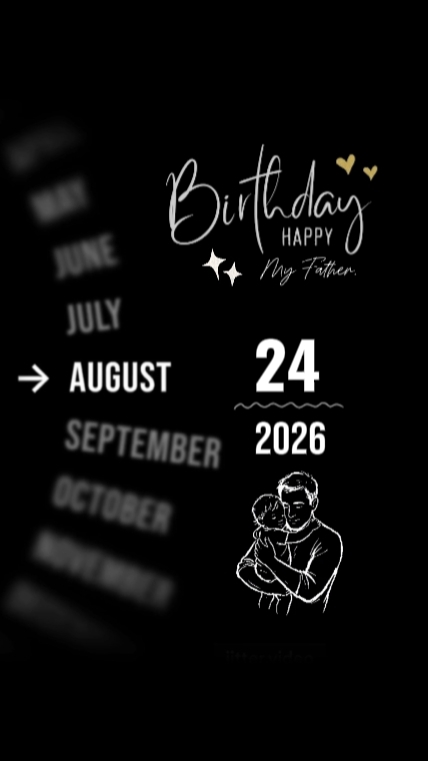 ulang tahun ayah 24 Agustus 