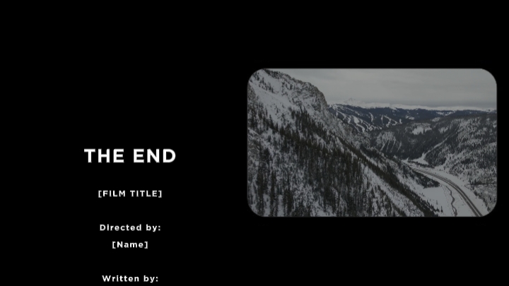 OUTRO CREDIT FILM