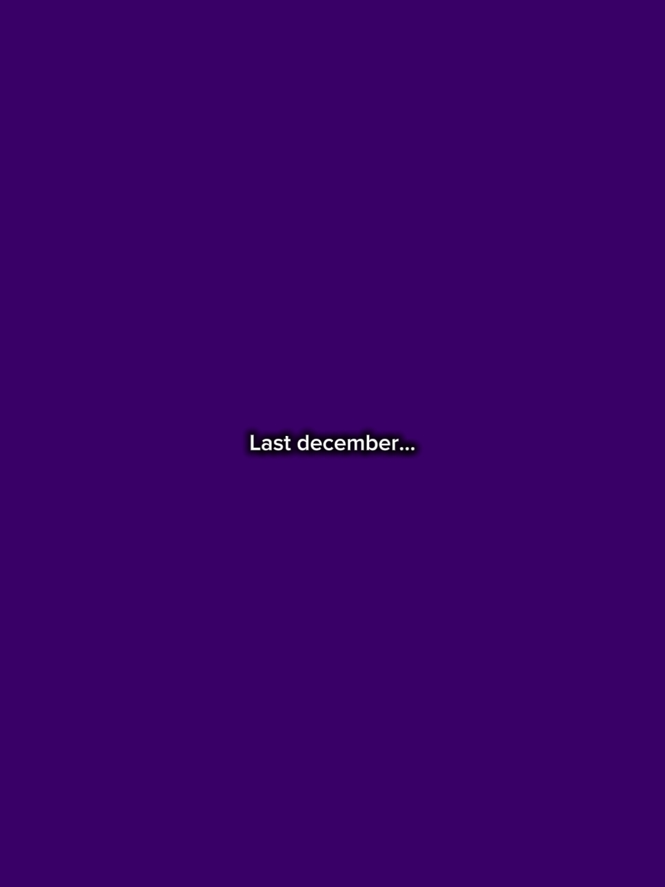 last december