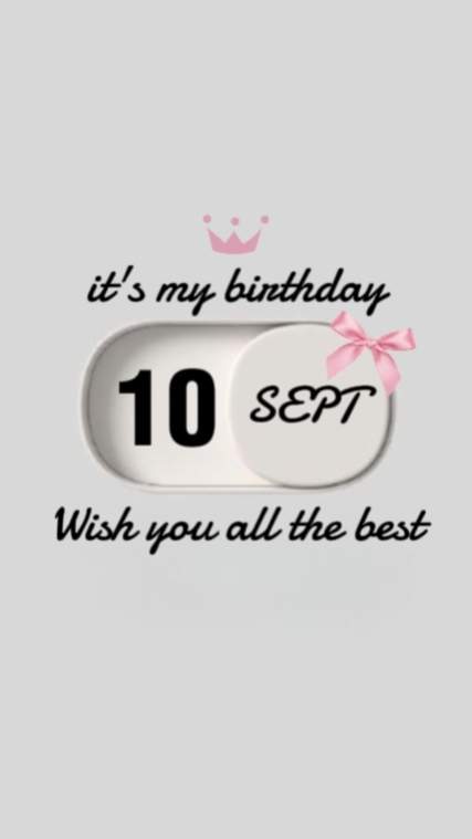 HBD 10 SEPTEMBER